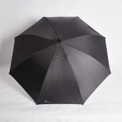 Titânio Prata Sombra de Sol LED Negócios Golf guarda-chuva automática 27 &quot;* 8k Fibra de vidro Frame