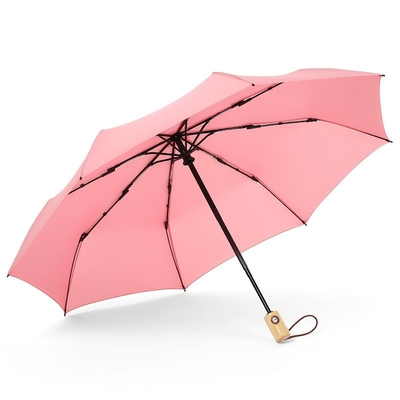 Ventilador de arte japonês Um guarda-chuva de madeira contra vento para proteção forte