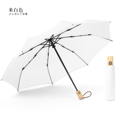 Ventilador de arte japonês Um guarda-chuva de madeira contra vento para proteção forte