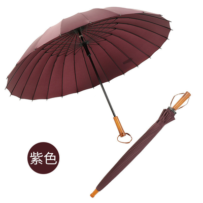 24 Capa de madeira de madeira guarda-chuva de negócios para publicidade personalizada