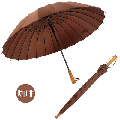 24 Capa de madeira de madeira guarda-chuva de negócios para publicidade personalizada