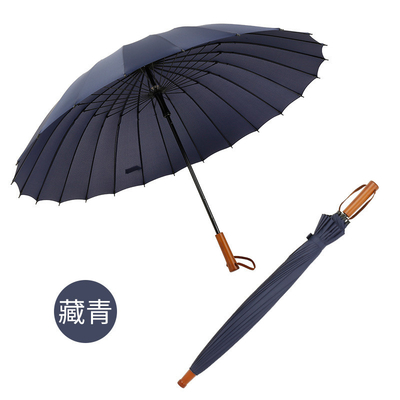 24 Capa de madeira de madeira guarda-chuva de negócios para publicidade personalizada