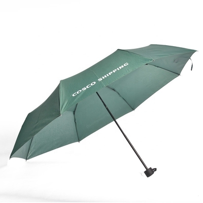 Logotipo personalizado guarda-chuva triplo poliéster chuva e sol guarda-chuva dobrado para suprimentos de viagem
