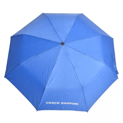 Logotipo personalizado guarda-chuva triplo poliéster chuva e sol guarda-chuva dobrado para suprimentos de viagem