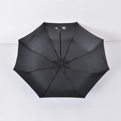 Logotipo personalizado guarda-chuva triplo poliéster chuva e sol guarda-chuva dobrado para suprimentos de viagem
