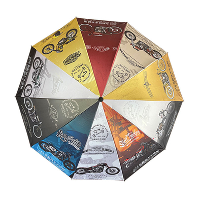 Um guarda-chuva de vinil de estilo americano com cor de transferência de calor e LOGO personalizado