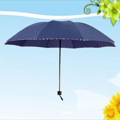 Promoções de estilo minimalista guarda-chuva com cor personalizada e logotipo de impressão digital