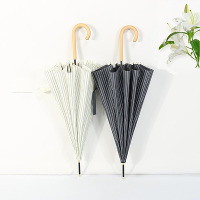 Um guarda-chuva de 23 polegadas * 8k para adultos com um design minimalista simples e impressão personalizada