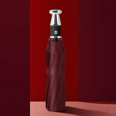 Logotipo personalizado Paraguas dobráveis automáticos de estrutura forte para proteção contra chuva e sol