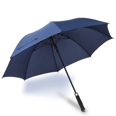 Logotipo personalizado Impresso Large Windproof Light Luxury Business Umbrel com EVA Handle