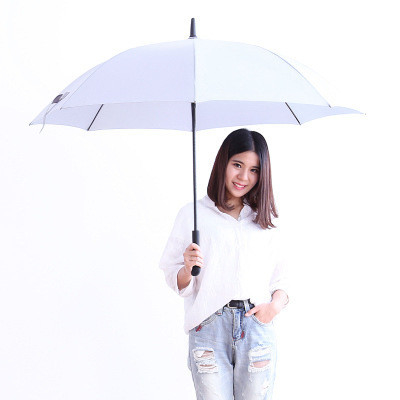 Impressão de logotipo personalizado Um guarda-chuva de golf de plástico de 25 polegadas com design aberto e durável
