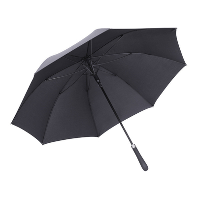 Impressão de logotipo personalizado Um guarda-chuva de golf de plástico de 25 polegadas com design aberto e durável