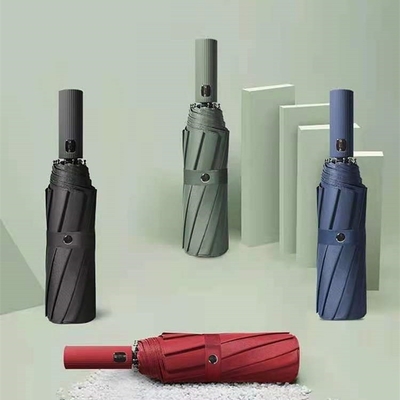 Logotipo personalizado Impresso Guarda-chuva automática Tudo em 1 Guarda-chuva à prova de vento
