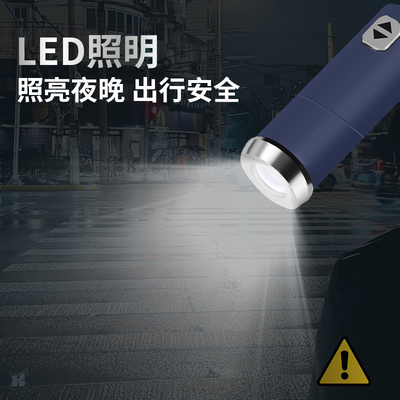 Publicidade de viagens Logotipo personalizado Imprimir guarda-chuva LED com design minimalista aberto automaticamente