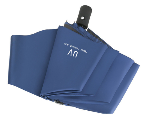 Logotipo personalizado impresso totalmente automático 3 guarda-chuva minimalista dobrável para publicidade
