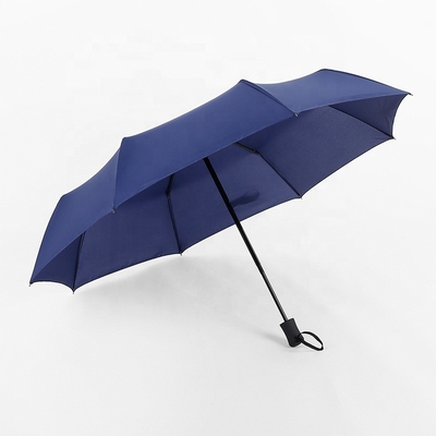 Logotipo personalizado impresso totalmente automático 3 guarda-chuva minimalista dobrável para publicidade