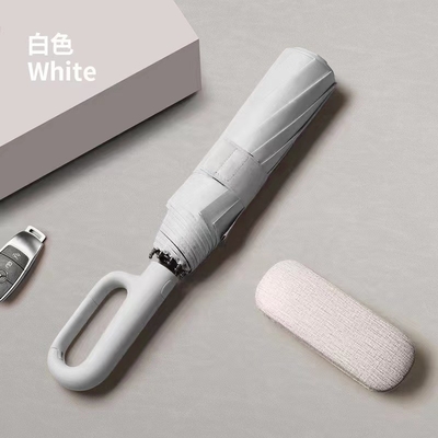 Logotipo personalizado aceito Três guarda-chuva dobrável com abertura automática e proteção anti-UV