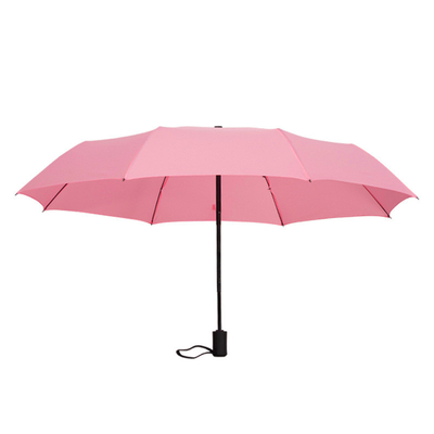 Um guarda-chuva triplo 3 Poliéster Pongee de viagem guarda-chuva à prova de vento para presentes