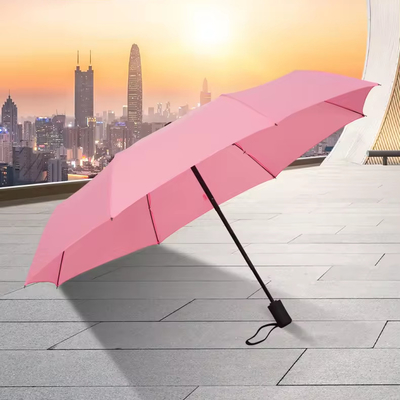 Um guarda-chuva triplo 3 Poliéster Pongee de viagem guarda-chuva à prova de vento para presentes