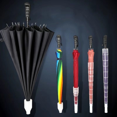 Design especial 16 costelas Automático guarda-chuva recta com caixa à prova d'água mantendo seco Logotipo personalizado aceito