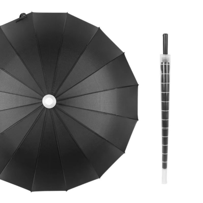 Logotipo personalizado de cores sólidas de design múltiplo Impresso Guarda-chuva grande e reta com caixa à prova d'água Guarda-chuva exterior