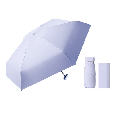 Mini Viagem Compacto Guarda-chuva à prova de vento Pequeno Pára-chuvas de Sol e Chuva Leve com Proteção UV